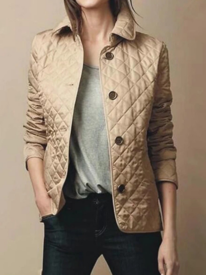 Chice Steppjacke Mit Umlegekragen Und Tasche Für Damen | Ideal für Herbst/Winter