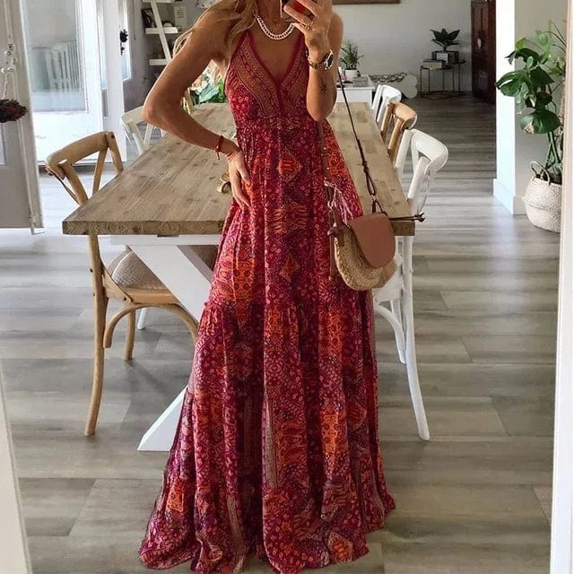 Celine - Maxikleid - Boho - Leichtgewichtig - Ideal für den Sommer