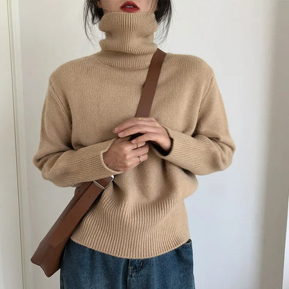 Weicher Turtleneck-Strickpullover Für Damen | Ideal für Herbst/Winter