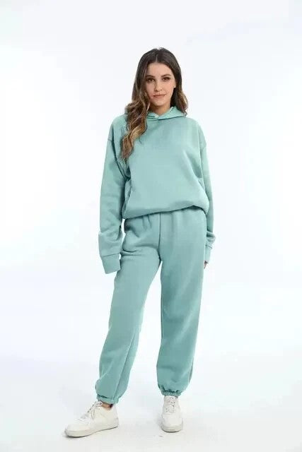 Lässiger Vintage-Oversize-Trainings- & Jogginganzug für Damen | Perfekt für Winter