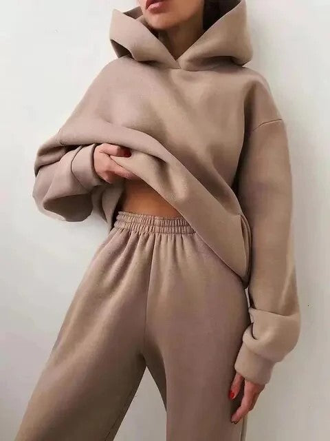 Lässiger Vintage-Oversize-Trainings- & Jogginganzug für Damen | Perfekt für Winter