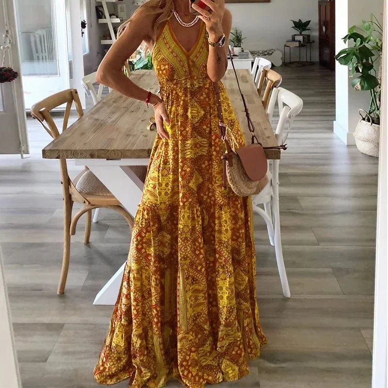 Celine - Maxikleid - Boho - Leichtgewichtig - Ideal für den Sommer