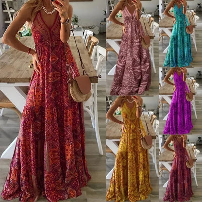 Celine - Maxikleid - Boho - Leichtgewichtig - Ideal für den Sommer