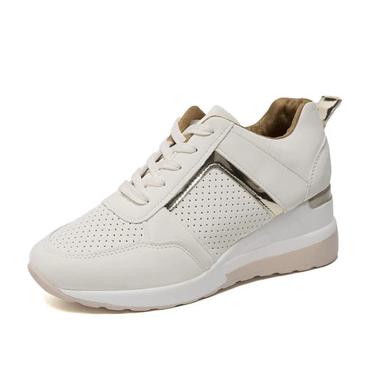 Atmungsaktive Plateauturnschuhe Mit Schnürung for Damen | Perfekt für alle Jahreszeiten